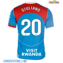 Camisa de time de futebol Atletico Madrid Giuliano Simeone #20 Replicas 3º Equipamento Feminina 2025-26 Manga Curta